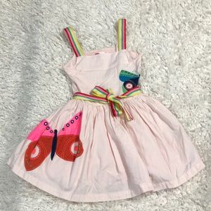Mini Boden Appliqué Butterfly Dress size 7-8